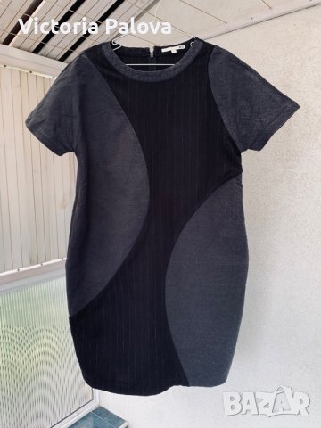 Скъпа рокля SELECTED (Дания)-кокон,твърд лен и памук, снимка 4 - Рокли - 37704809