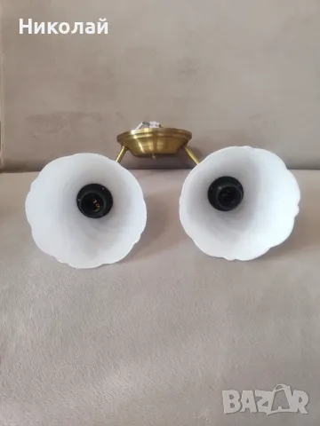 Продавам двоен Месингов аплик за стена, снимка 7 - Лампи за стена - 50251379