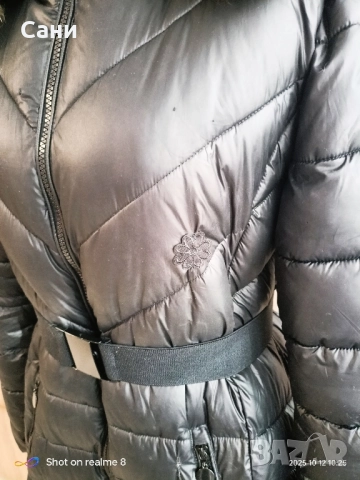 Дълго зимно яке с естествен пух, снимка 11 - Палта, манта - 38497955