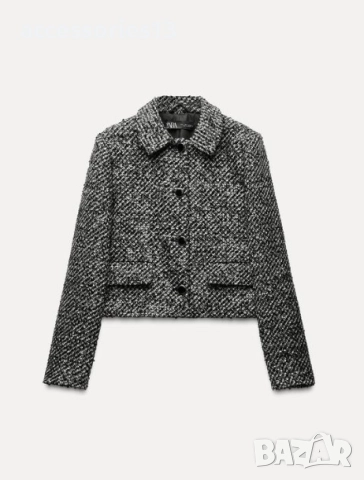 Текстурирано яке / сако Zara с пайети, снимка 5 - Якета - 52213316
