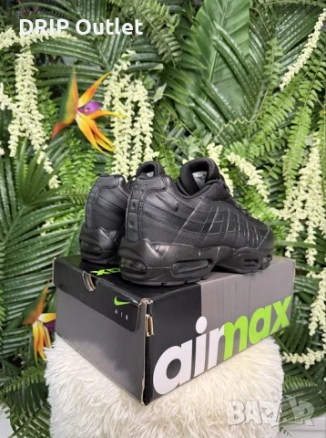 !НОВИ! Nike Air Max 95 | Triple Black | + КУТИЯ, снимка 6 - Маратонки - 54167575