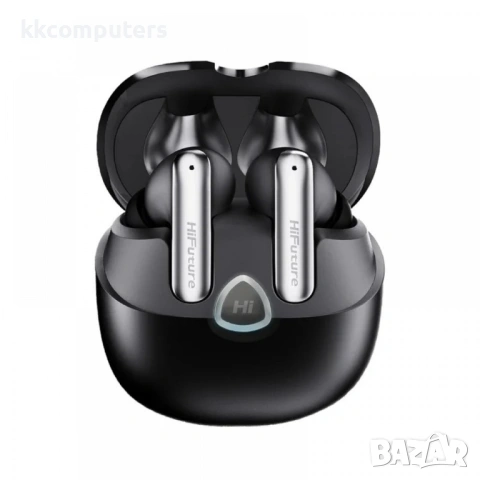 HiFuture SonicAir - TWS слушалки с ENC, 35ч живот, Bluetooth 5.3, 10mm - черни