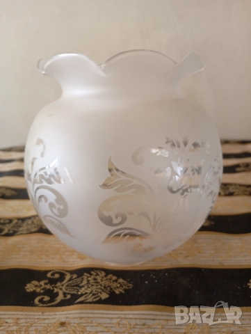 Шест стъкла за полилей,лампа комплект