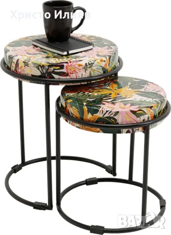 Помощна маса Kare Design Jungle - комплект от 2 броя, снимка 8 - Маси - 56254802