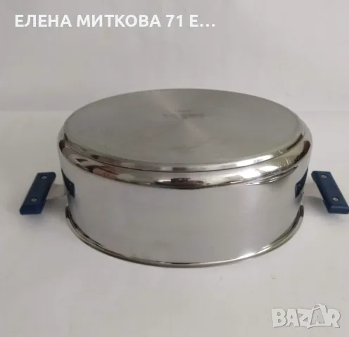 Маркова френска масивна стоманена овална тенджера/тава/гювеч+индукция, снимка 7 - Съдове за готвене - 55898859