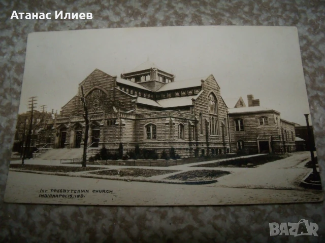 Стара пощенска картичка от САЩ до Панагюрище, Докузанови 1930г., снимка 4 - Филателия - 51397654
