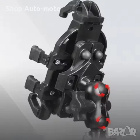 Поставка за телефон Automat, Мото и вело, От 4.7 до 7.1 inch, Черен, снимка 7 - Аксесоари и консумативи - 49785042