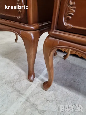 Масивни Барокови  Шкафчета-внос от Германия-2 бр.-ОБЯВЕНАТА ЦЕНА Е ЗА БРОЙ!, снимка 6 - Шкафове - 48990292