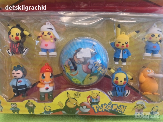 Покемон комплект с фигурки -разнообразие, снимка 17 - Фигурки - 43445674
