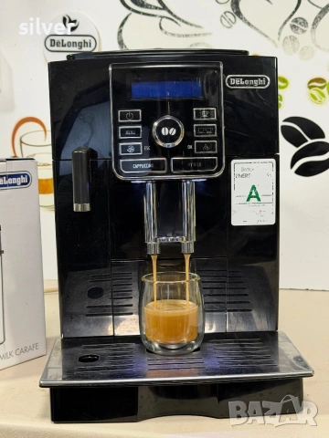 Кафемашина кафе автомат delonghi magnifica cappuccino с гаранция, снимка 6 - Кафемашини - 54297732
