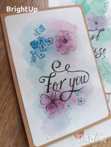 Ръчно рисувани картички за всеки повод - Рожден ден, за бебче, имен ден, св. валентин, 8-ми Март, снимка 5 - Други - 52822005