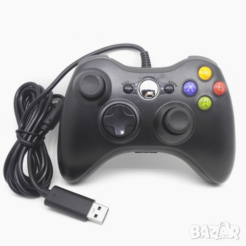 Microsoft USB жичен джойстик контролер за Windows XP и Xbox 360, снимка 3 - Джойстици и геймпадове - 34259778