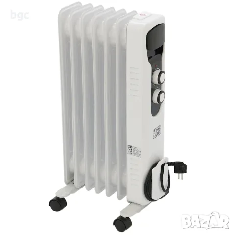 Електрически радиатор Star-Light YOH7, 1500 W, 7 елемента, 3 степени на мощност, Регулируем термоста