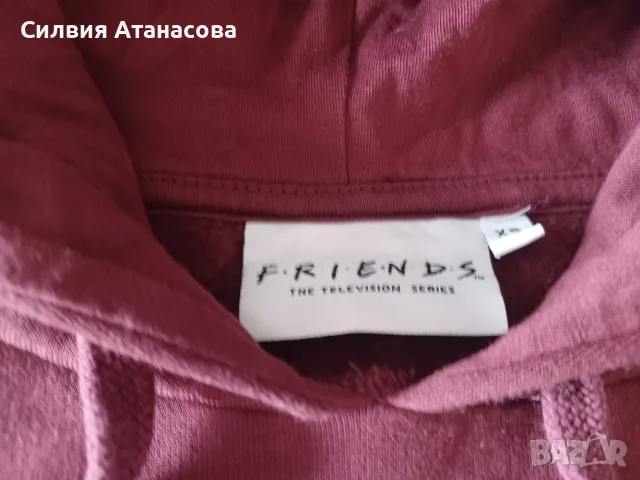 Суичър бордо XS, снимка 3 - Суичъри - 56317160