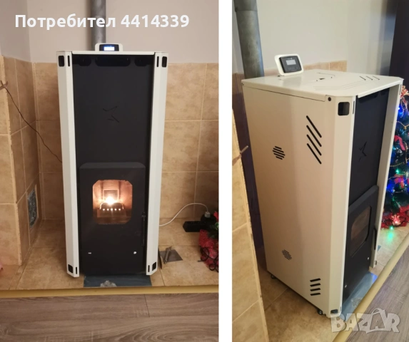 Топловъздушна палетна камина 10 Кв използвана