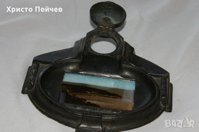 Стара Метална Мастилница Евксиноград, снимка 5 - Антикварни и старинни предмети - 29237046