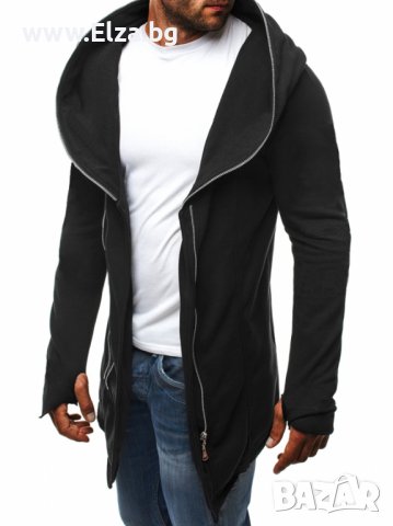 Мъжко горнище "Асасин" - черен, снимка 4 - Суичъри - 38120134