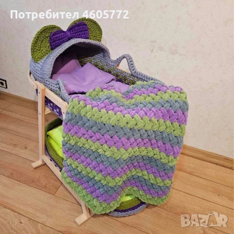 Бебешко люлеещо се кошче, снимка 3 - Бебешки легла и матраци - 53970460