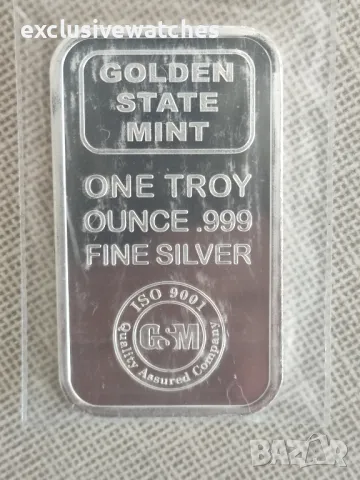 1 тройунция Golden State Mint 999 чисто сребро, снимка 3 - Нумизматика и бонистика - 47676629
