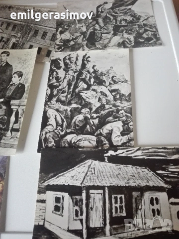 Маслена картина и картички с революционери., снимка 14 - Антикварни и старинни предмети - 39968443