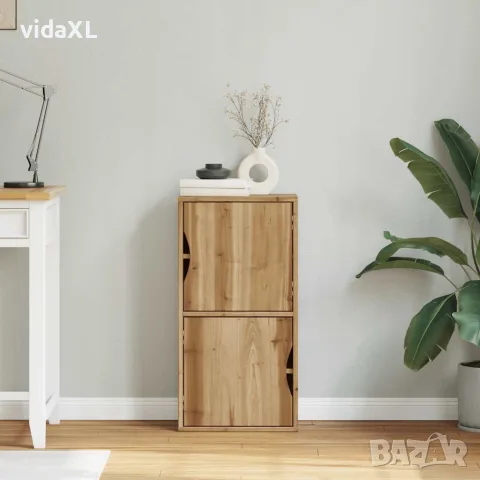 vidaXL Страничен шкаф ODDA 40x24x79 cm масивна дървесина бор, снимка 3 - Бюфети - 56147525