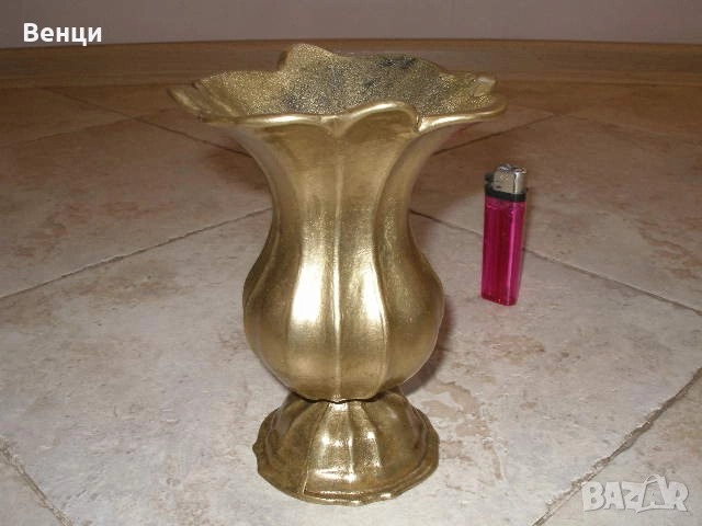 Бронзова Ваза, снимка 2 - Антикварни и старинни предмети - 51804362