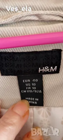 дълъг тренчкот H§М, снимка 4 - Сака - 49609032