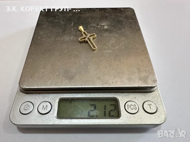 Златен кръст 14К – 2,12 гр. , снимка 2 - Колиета, медальони, синджири - 56394549