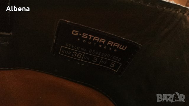 G-Star BOOT размер EUR 36 / UK 3 дамски естествена кожа 3-6-S, снимка 17 - Дамски ботуши - 30710288