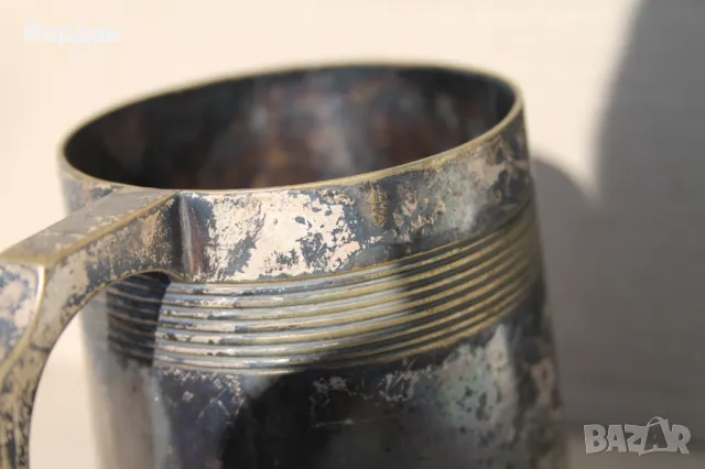 Посребрена халба за бира, снимка 7 - Антикварни и старинни предмети - 48549649