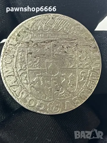 Сребърна монета 1622 Polish-Lithuanian Commonwealth Sigismund III Silver 1/4 Thaler, снимка 4 - Нумизматика и бонистика - 48283825