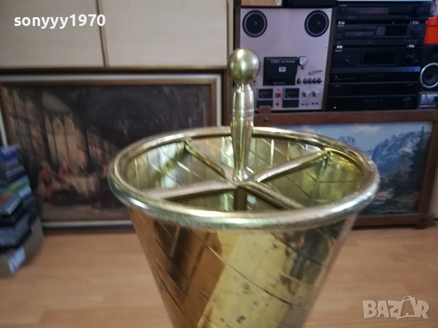 ПОСТАВКА ЗА ЧАДЪРИ В ЦВЯТ ЗЛАТО ОТ ГЕРМАНИЯ 1403241215, снимка 6 - Антикварни и старинни предмети - 44759757