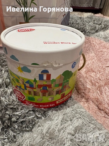 Дървен конструктор от 80 части