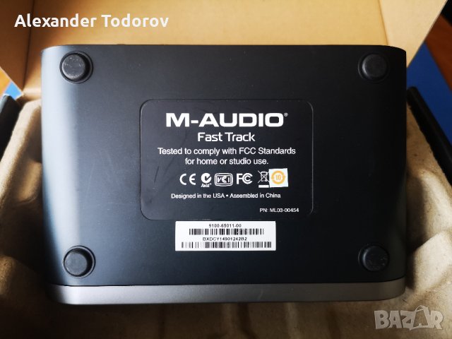 M-AUDIO Fast Track китарен интерфейс, снимка 5 - Китари - 34292721