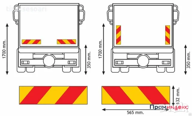 2 БРОЯ Светлоотразителни табели SOLO за камион Табели за Соло Камион, снимка 2 - Аксесоари и консумативи - 47275513