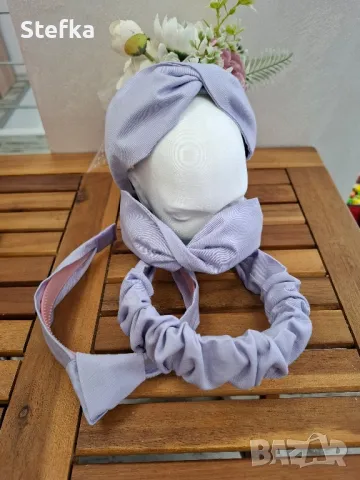 Диадеми от цветен деним, снимка 9 - Аксесоари за коса - 49434108