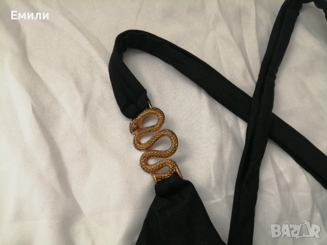 S, M нов комплект дамски бански от две части със змии, снимка 8 - Бански костюми - 50929648