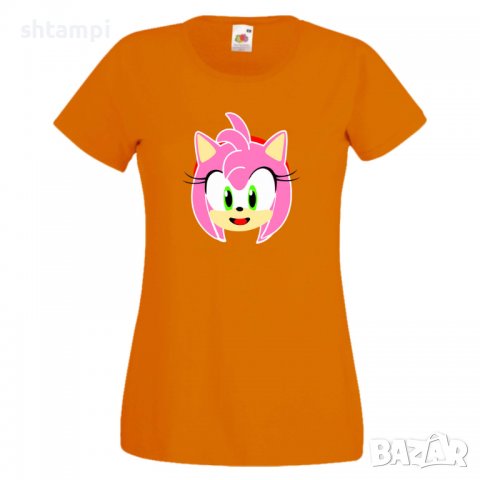 Дамска тениска SONIC AMY Игра,Изненада,Подарък,Празник,Повод, снимка 12 - Тениски - 37243713