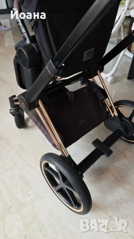 Количка Cybex e-priam 4 и столче за кола Rebellious , снимка 10 - Детски колички - 56273619