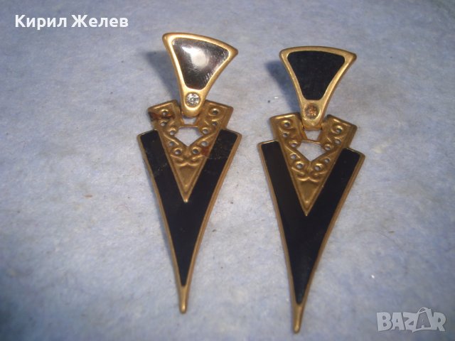 СТАРИ ФИНО РЪЧНО ИЗРАБОТЕНИ БРОНЗОВИ ЕМАЙЛИРАНИ РЕТРО АРТ ДЕКО ОБЕЦИ 29503