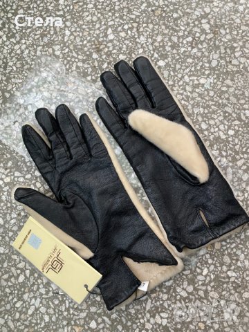 Италиански дамски кожени ръкавици, нови, с етикет, снимка 2 - Ръкавици - 35254525