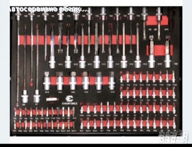 Нов Професионален Шкаф с инструменти EVERFORCE със 7 чекмеджета и отделение за закачане на инструмен, снимка 5 - Други инструменти - 37166502