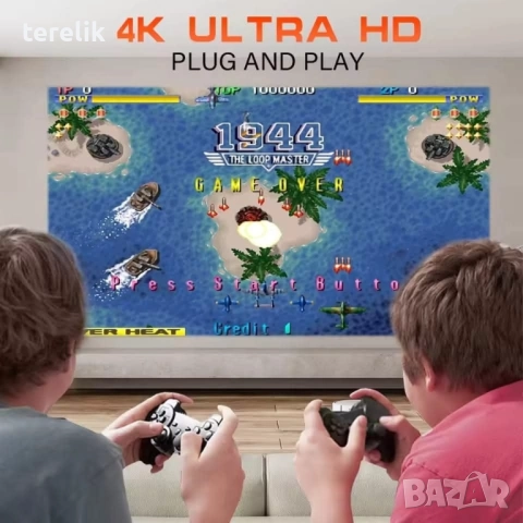 % Нов S40Max 450 Смарт проектор и игрова конзола с 35 000 вградени игри 4K, Android 11, снимка 6 - Плейъри, домашно кино, прожектори - 52379652