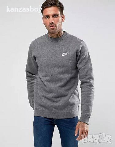 Nike Club Swoosh Crew Sweatshirt - страхотна мъжка блуза, снимка 2 - Спортни дрехи, екипи - 38140820