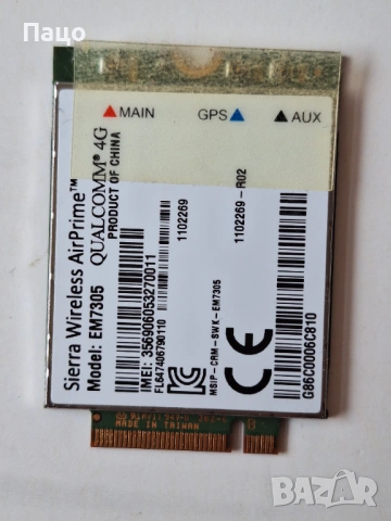 Wireless Airprime EM7305 4G LTE Card Module, снимка 3 - Лаптоп аксесоари - 54160229