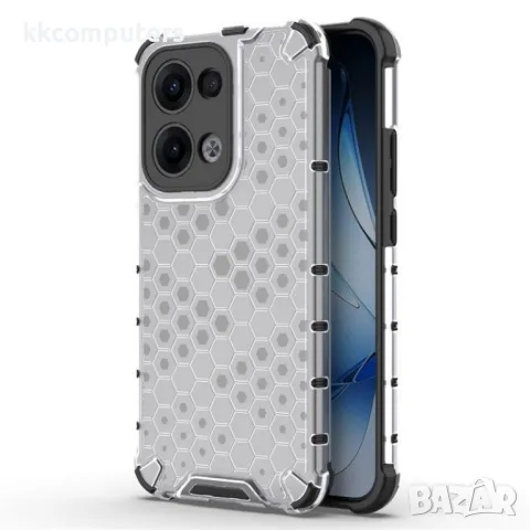 Oppo Reno13 Pro Силиконов Калъф Honeycomb TPU и Протектор