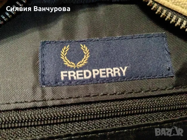Оригинална мъжка чанта на Fred Perry , снимка 3 - Чанти - 48407614
