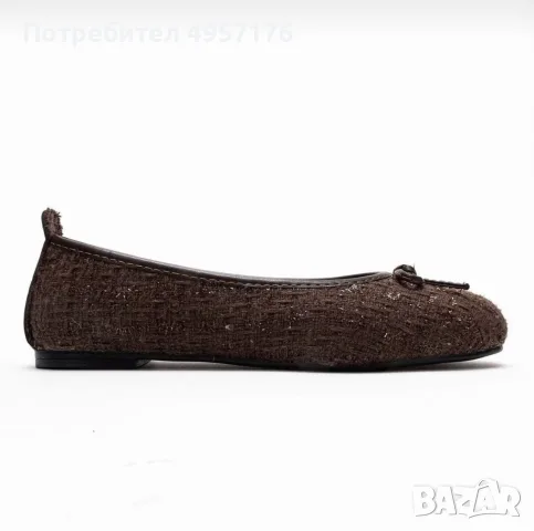 Дамски балерини / елегантни обувки (кафяв цвят), снимка 3 - Дамски ежедневни обувки - 56214963