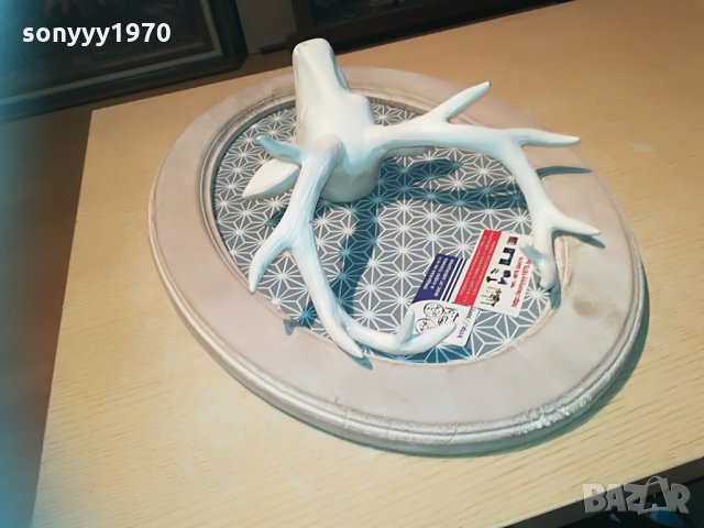 елен с рога в рамка-made in france-55х40х15см, снимка 7 - Колекции - 29842405