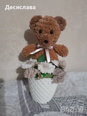  Плетено мече с букет от свещи, снимка 2 - Декорация за дома - 48103687